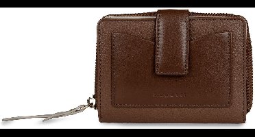 bugatti portemonnee Viola Ladies Zip Wallet Cognac - Grey Lichtbruin