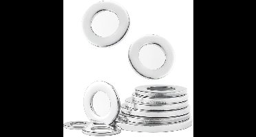 Allecto - M12 x 24mm Platte Wasmachine - 20 Stuks Carbon Staal, Duurzaam en Corrosiebestendig