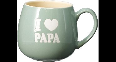 Home & Styling Mok For Dad - I Love Papa - 440ml - Groen