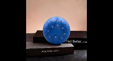 Donkerblauw 6 Inch 8 Tonen Zilveren Lotus Staaltongdrum – Verlicht Muziekinstrument voor Kinderen