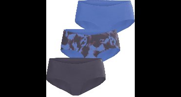 Björn Borg dames Invisible Hipster - heupslip (3-pack) - blauw - print - grijs
