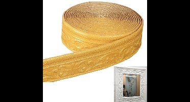 3D Decoratieve behangsticker - zelfklevende flexibele schuimlijst van 3 inch x 33 voet, zelfklevend, 3D decoratieve behangsticker voor thuis, doe-het-zelf decoratiebehandeling