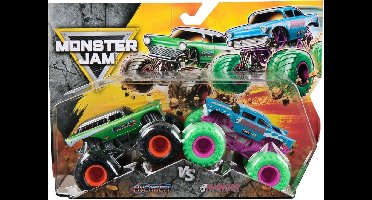 Hot wheels Monster Jam truck 2-pack Avenger & Avenger - monstertruck 9 cm schaal 1:64