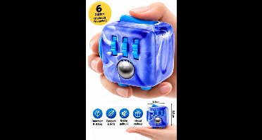 ZURU Fidget Marble Cube - Fidget Toys - Anti Stress Speelgoed - Friemelkubus - 3.5 cm groot - ADHD