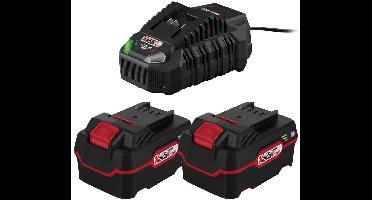 PARKSIDE® Set van 2 accu's 20 V - 4 Ah en 1 lader - 4,5 A