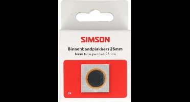Simson Binnenbandpleisters 25 mm voor lekke fietsbinnenbanden en snelle bandreparatie