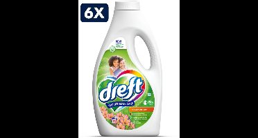 6 x Dreft Vloeibaar Wasmiddel Amazone Regen 32 Wasbeurten - 1,4 liter