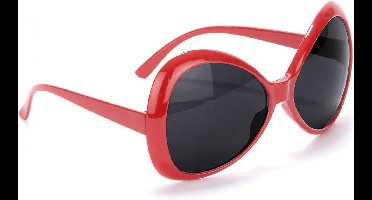 Vegaoo - Disco bril voor volwassenen in het rood