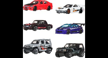 Hot Wheels Silver Series - Set van 6 Japanse Voertuigen