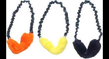 FLAMINGO - SPEELGOED FAUXTRA RING PLUCHE MEERD. KLEUREN 25X25X7CM