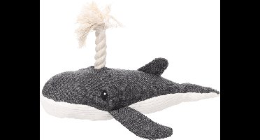 FLAMINGO - SPEELGOED FLIPPER WALVIS S GRIJS 22,5x18x13CM