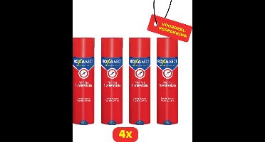 Roxasect Spray tegen Zilvervisjes - Insectenspray - 4 x 400ml - Voordeelverpakking