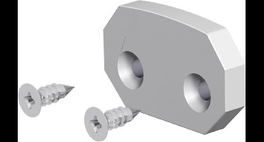 EVN APREEAPF, Montageset, Plafond/muur, Aluminium, Aluminium, IP20, 20 mm