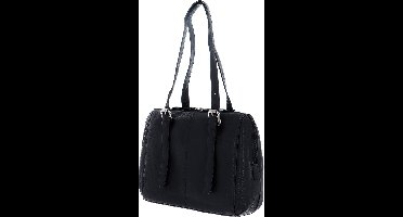 bruno banani Leren Schoudertas Isidora Shoulderbag Black Zwart