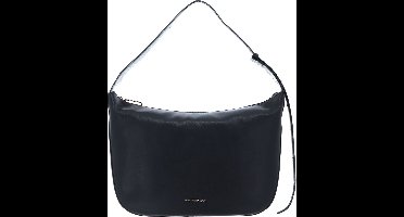 MANDARINA DUCK Leren Schoudertas Luna Hobo Iron Gate Grijs