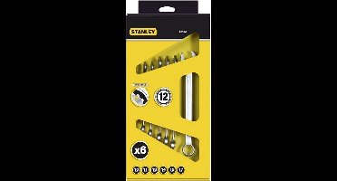 Stanley Ring Steeksleutel Set – Ringsteeksleutelset – 10 t/m 17 mm – 6 Stuks