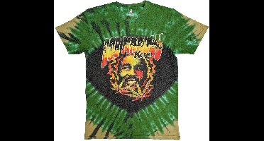 Bob Marley - Kaya Smoke Heren T-shirt - L - Groen