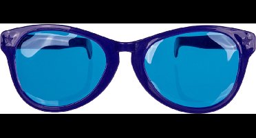 Jumbo zonnebril met gekleurde glazen - 25cm ass.