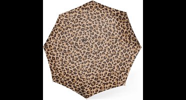 Reisenthel Umbrella Pocket Duomatic Opvouwbare Paraplu - ø 97 cm - Leo Macchiato Bruin