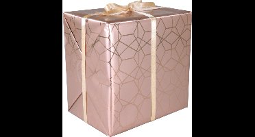 Cadeaupapier | 50cm | 100m | 74gr/m² | Geo | lila/zilver