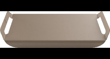 Dienblad Lugo | Champagne | Aluminium | dubbelzijdig | Uniek design | L59xB38XH5 cm