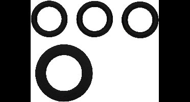 GARDENA ringenset rubber 1/2" 4-delig