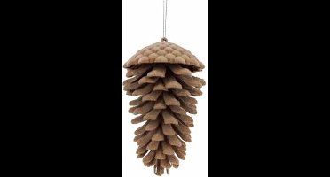 Hanger - Denappel - flocked -beige -dia.9H13cm