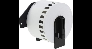 Label Tape Geschikt voor Brother DK-N55224 | 54 mm x 30,48 m | Zwart op wit - Inclusief Houder - 1 stuk - Geschikt voor: QL-500 QL-550 QL-560 QL-570 QL-580N QL-650TD QL-1050N QL-1060N QL-700 QL-710W QL-720NW QL-800 QL-810W QL-820NW TD-2130N QL-600