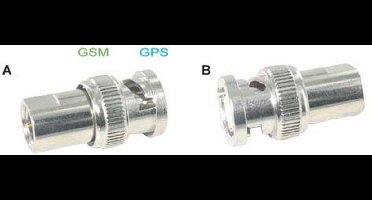 GSM/GPS adapter FME male --> BNC male