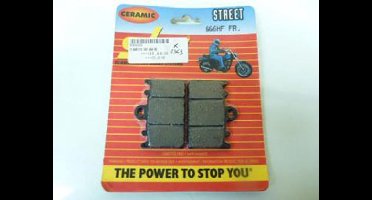 remblok 666hf av/ar keramisch sbs voor motor kawasaki 400 zxr 1991-2002