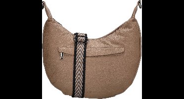 Beagles Las Palmas Crossbody Schoudertas - Trendy Schouderband - Fashion Bag - Praktische Ritsvakken - Dames Tas - Taupe