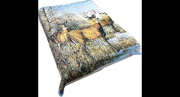 Velvet Luxe Woondeken Rendier 210 x 240 cm | Zware Kwaliteit