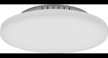 LEDVANCE Planon Frameless Round armatuur in wit met geavanceerde LED-technologie, 19 W, ronde vorm (300 mm diameter), warm witte lichtkleur bij 3000 K, aluminium behuizing, matte PMMA diffuser