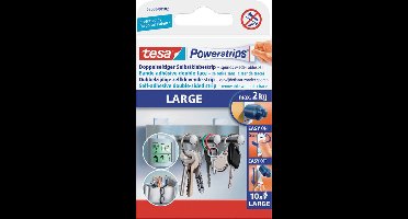 Dubbelzijdige powerstrip tesa large 2kg | 15 stuks