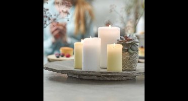 Bolsius - Stompkaars - 4 stuks per verpakking - Soft Pearl