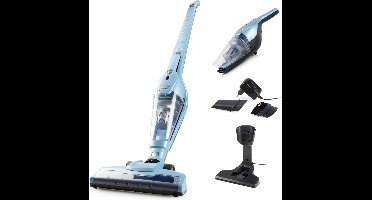 PRIMO PR507SV Steelstofzuiger Draadloos 2-in-1 - Stofzuiger Zonder Zak - Kruimelzuiger - HEPA Filter - Blauw