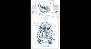 Disney Lilo & Stitch BABY Dekbedovertrek, White Star - 135 x 100 + 40 x 60 cm - Katoen