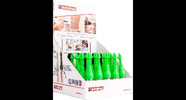 Edding Markeerspray Gem.display E-8870+E-8875 groene/zwarte dop 30st