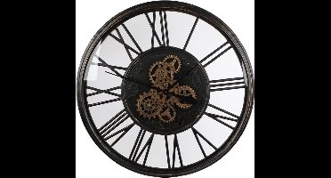 Gifts Amsterdam Radarklok Olaf 86 cm metaal oudzwart