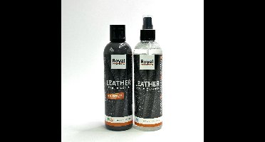 MGM Trading® - Leer reinigingen pakket - Schoonmaken en onderhoud - 250 + 250 ML - Leather Power Cleaner - Care and Color - Smaragdgroen
