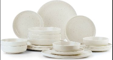 Asir - Diner Set - 16-delig - Veelkleurig - 27 x 27 x 2,5 cm