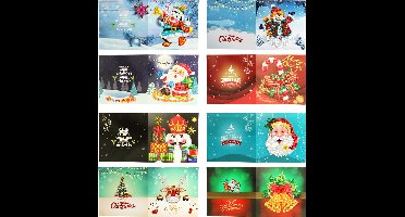 Kaarten - 403 - Kerstkaarten - Diamond painting - compleet pakket - Diamond painting by Wietske