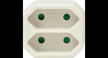 VB Extend Euro verdeelstekker - 2 voudig - wit