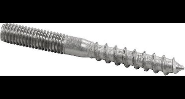M12 stokeind - 12 x 140mm - Klasse 4.6 - Gegalvaniseerd - Per stuk