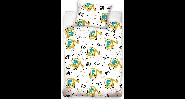 Dinosaurus BABY Dekbedovertrek Vroommm! - 100 x 135 cm - Katoen