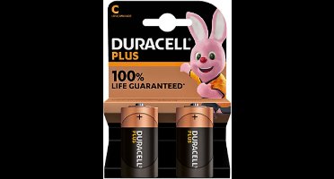 Duracell plus C-cell LR14 2 stuks | Batterij - Batterijen - CCELL - Alkaline