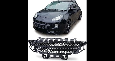 Embleemloze Grill Mat Zwart Geschikt Voor Opel Adam van 2012 t/m 2019