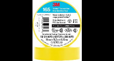 3M Temflex - Vinyl isolatietape 165 - Geel
