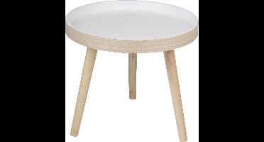 Arti Casa Ronde Bijzettafel Ø40 x 36 cm - Moderne Salontafel Rond - Bijzettafeltje of Nachtkastje - Compact Tafeltje voor Woonkamer of Slaapkamer - Hout