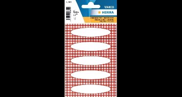 Etiket herma 3639 vario keuken ruit rood 76 x 23 mm